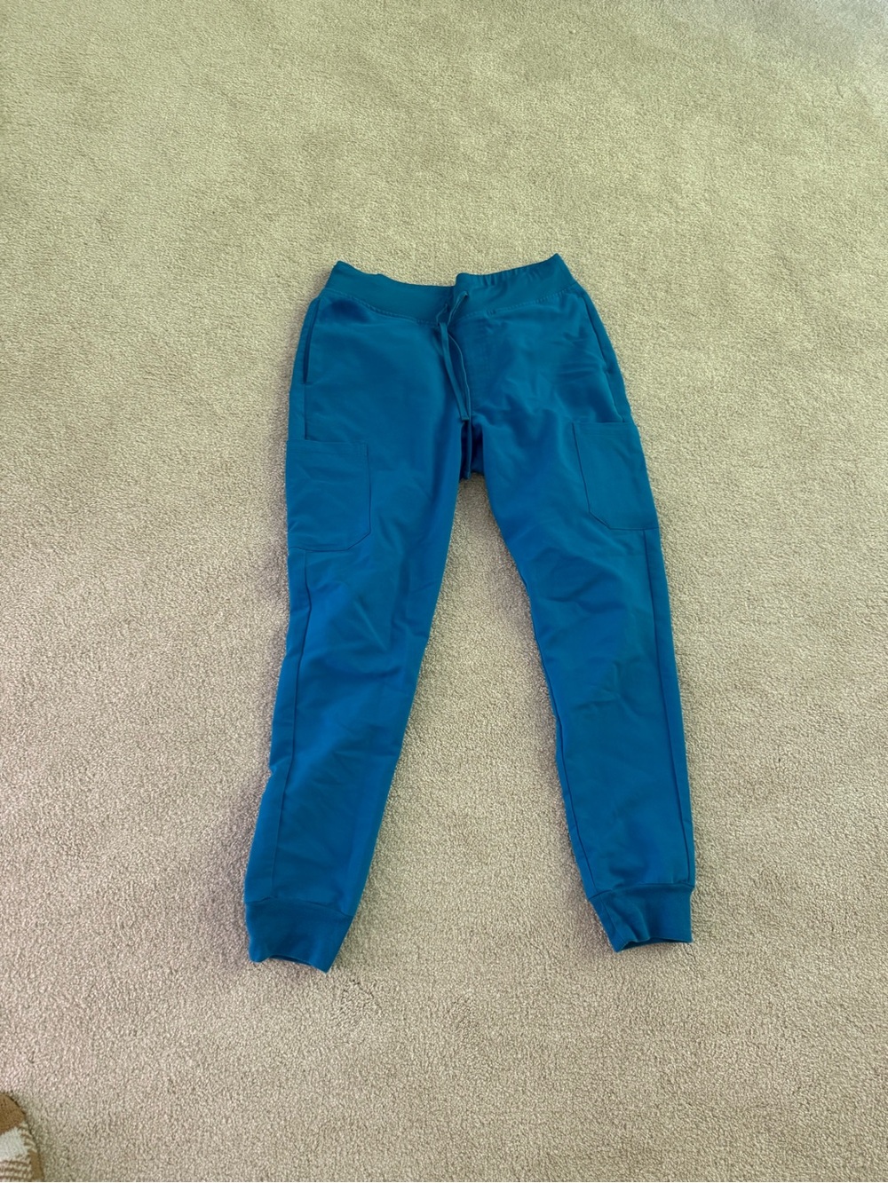 Women’s Teal Blue Drawstring Jogger Pants